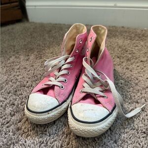 Pink High-Top Converse